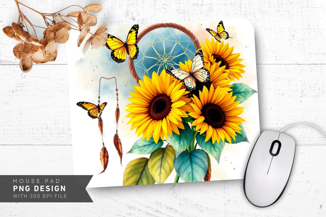 Delicate Watercolor Mousepad Sublimation Regulrcrative 