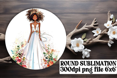 Delicate Watercolor Wedding Ornaments Sublimation afrosvg 