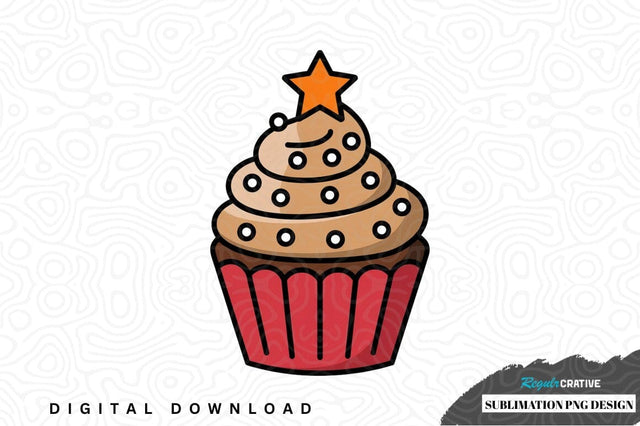 Delicious cupcake sublimation png design Sublimation Regulrcrative 