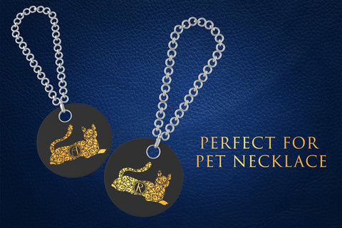 Delight Cat Mandala Monogram Font Dm Letter Studio 