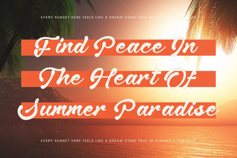 Delight Island - Retro Bold Script Font Letterena Studios 