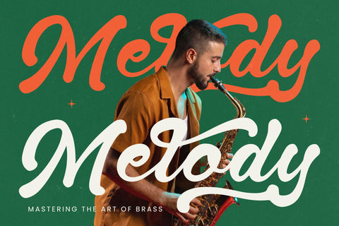 Delight Island - Retro Bold Script Font Letterena Studios 