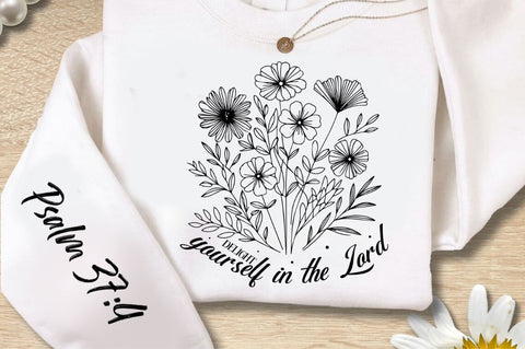 Delight Yourself In The Lord Sleeve SVG Design SVG Regulrcrative 