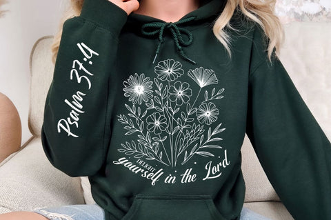 Delight Yourself In The Lord Sleeve SVG Design SVG Regulrcrative 