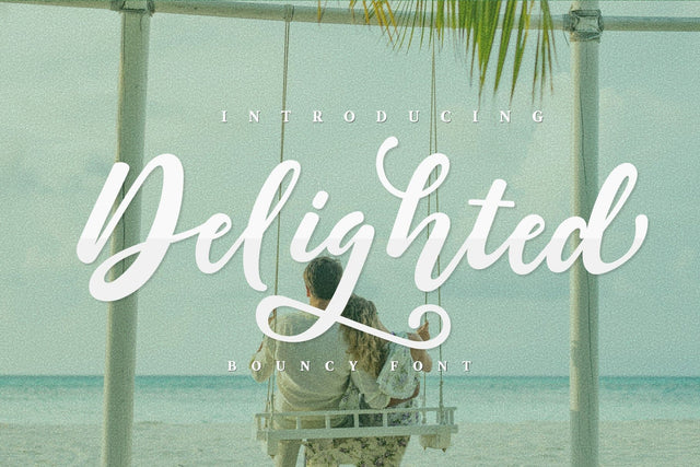 Delighted bounchy font Font Javapep 