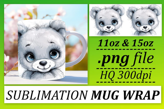 Delightful Animal Antics Mug Wrap - Sublimation 11oz Sublimation afrosvg 