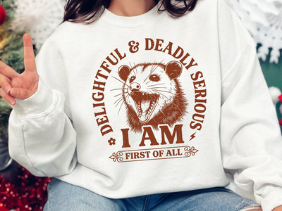 Delightful & Deadly Serious I Am PNG SVG DesignDestine 