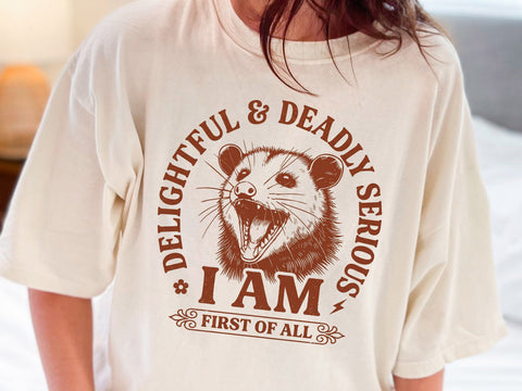 Delightful & Deadly Serious I Am PNG SVG DesignDestine 