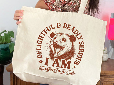 Delightful & Deadly Serious I Am PNG SVG DesignDestine 