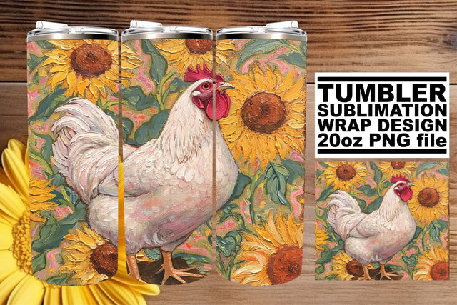 Delightful Farmyard Tumbler Bliss - Spring Charm Sublimation afrosvg 