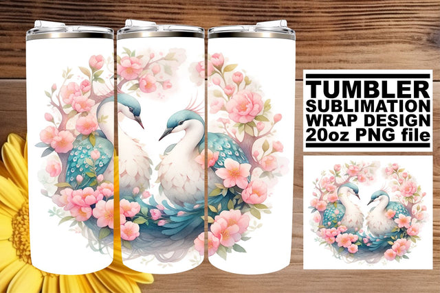 Delightful Feathered Tumbler Art Sublimation afrosvg 