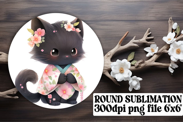 Delightful Kitty Keychain Set for Crafting Enthusiasts Sublimation afrosvg 