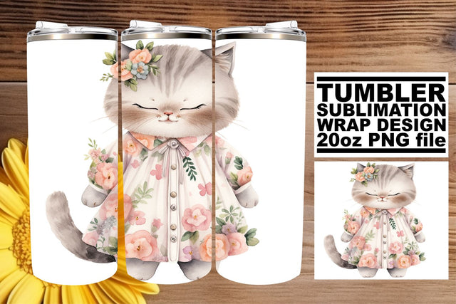 Delightful Kitty Lover's 20oz Tumbler Sublimation Pack Sublimation afrosvg 