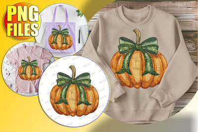 Delightful Pumpkin with Bow for Halloween Sublimation Sublimation afrosvg 