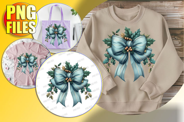 Delightful Watercolor Christmas Clipart PNG Design Sublimation afrosvg 