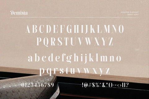 Demista - Modern Elegant Serif Font Font studioalmeera 