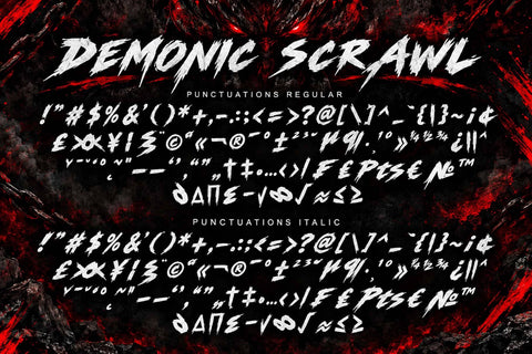 Demonic Scrawl Font Prasetya Letter 