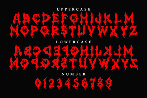 Dendam - Aggressive Black Metal font Font Masyafi Studio 