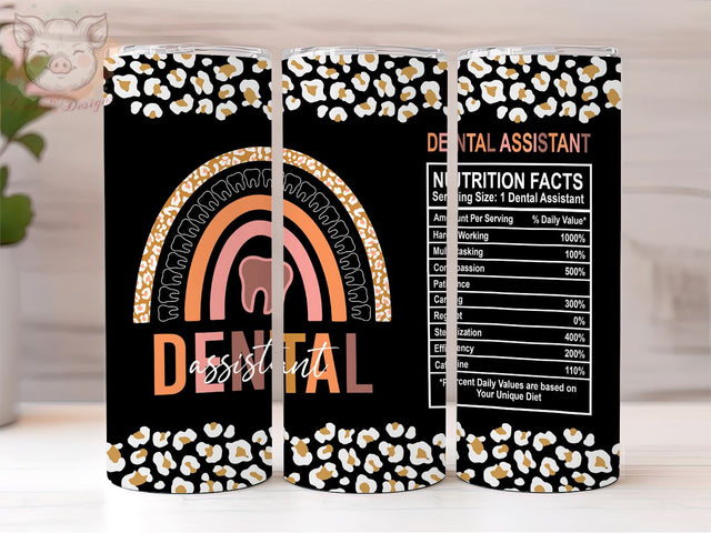 Dental Assistant Gifts for Women 20 oz Skinny tumbler, Dental assistant collectibles, Women’s accessories PNG Downloads, Sublimation Design, Digital, Digital Download PNG Sublimation Lara' s Designs 