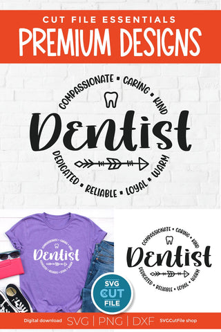 Dentist svg for cricut, dds svg, dmd svg, svg dxf png, tooth svg SVG SVG Cut File 