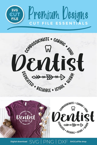 Dentist svg for cricut, dds svg, dmd svg, svg dxf png, tooth svg SVG SVG Cut File 