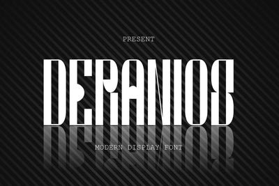Deranios - Modern and Sporty display Font Font Mozzatype 