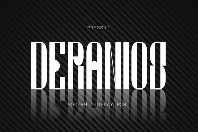 Deranios - Modern and Sporty display Font Font Mozzatype 