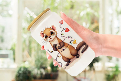 Derpy Valentine Pets Glass Can Sublimation artnoy 