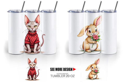 Derpy Valentine Pets Tumbler Sublimation artnoy 