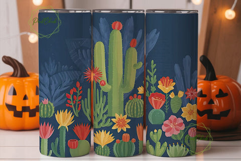 Desert Bloom 20oz Tumbler Wrap Sublimation PixelChick 