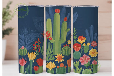 Desert Bloom 20oz Tumbler Wrap Sublimation PixelChick 