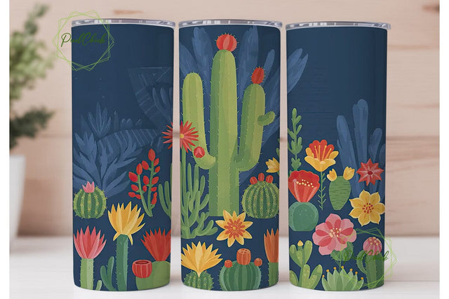 Desert Bloom 20oz Tumbler Wrap Sublimation PixelChick 
