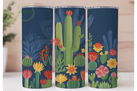 Desert Bloom 20oz Tumbler Wrap Sublimation PixelChick 
