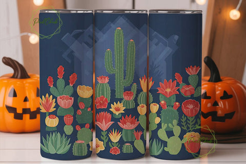 Desert Bloom 20oz Tumbler Wrap Sublimation PixelChick 