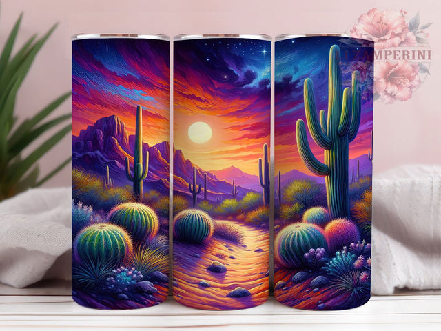 Desert Celestial 20oz Boho Astrology Tumbler, Desert Tumbler, Celestial Design, Western Wrap, 20oz Sublimation, Boho Decor, Astrology Art, Southwest Gift Sublimation Li Zamperini 