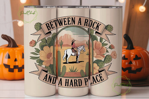 Desert Cowgirl Tumbler Wrap Sublimation PixelChick 