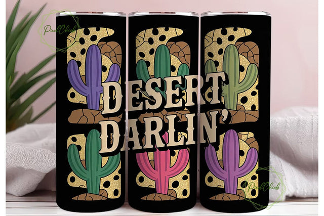 Desert Darlin' 20oz Tumbler Wrap Sublimation PixelChick 