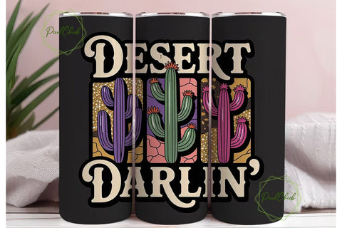 Desert Darlin' 20oz Tumbler Wrap Sublimation PixelChick 