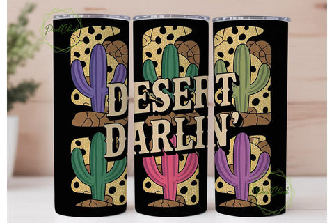 Desert Darlin' 20oz Tumbler Wrap Sublimation PixelChick 