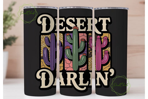 Desert Darlin' 20oz Tumbler Wrap Sublimation PixelChick 