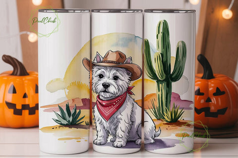 Desert Dog 20oz Tumbler Wrap Sublimation PixelChick 