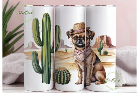 Desert Dog 20oz Tumbler Wrap Sublimation PixelChick 