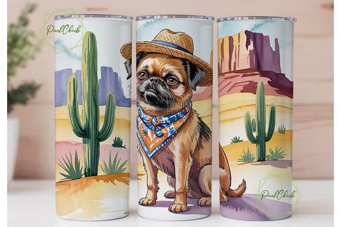 Desert Dog 20oz Tumbler Wrap Sublimation PixelChick 