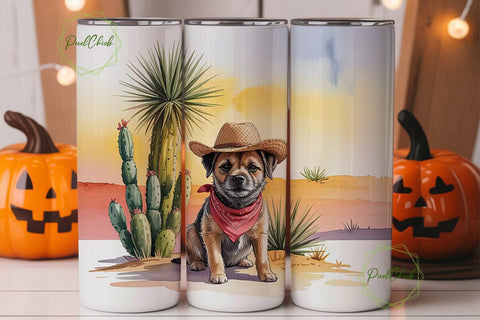 Desert Dog 20oz Tumbler Wrap Sublimation PixelChick 