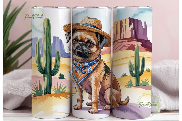 Desert Dog 20oz Tumbler Wrap Sublimation PixelChick 