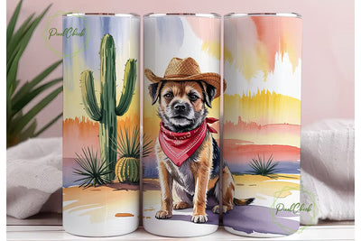 Desert Dog 20oz Tumbler Wrap Sublimation PixelChick 