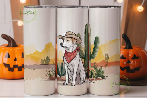 Desert Dog 20oz Tumbler Wrap Sublimation PixelChick 