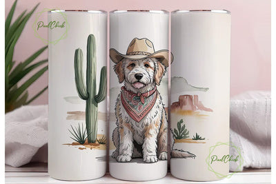 Desert Doodle 20oz Tumbler Wrap Sublimation PixelChick 
