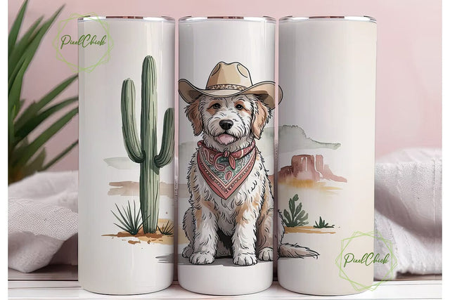 Desert Doodle 20oz Tumbler Wrap Sublimation PixelChick 