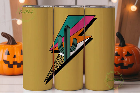 Desert Lightning Tumbler Wrap Sublimation PixelChick 